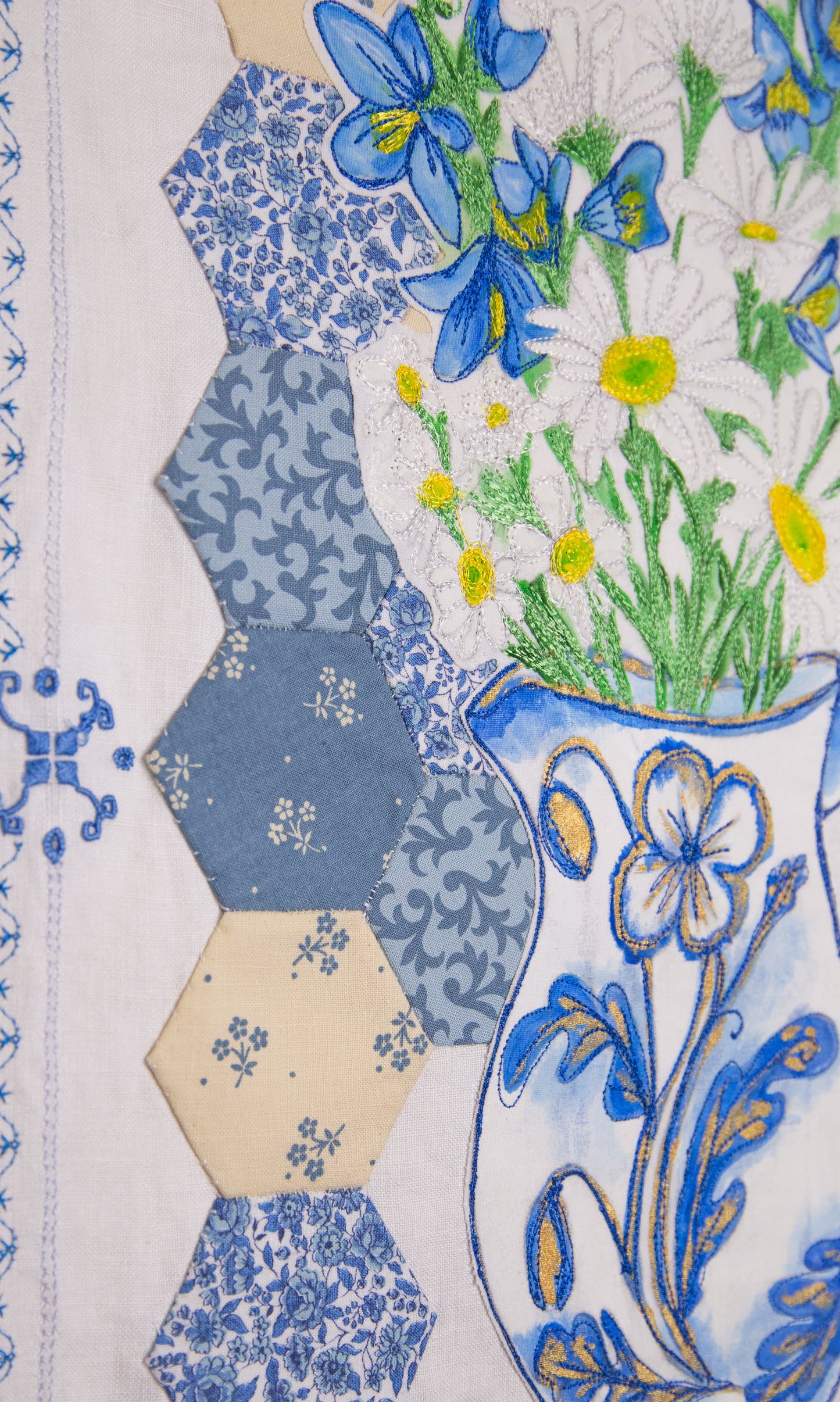 White Daisies and Patchwork