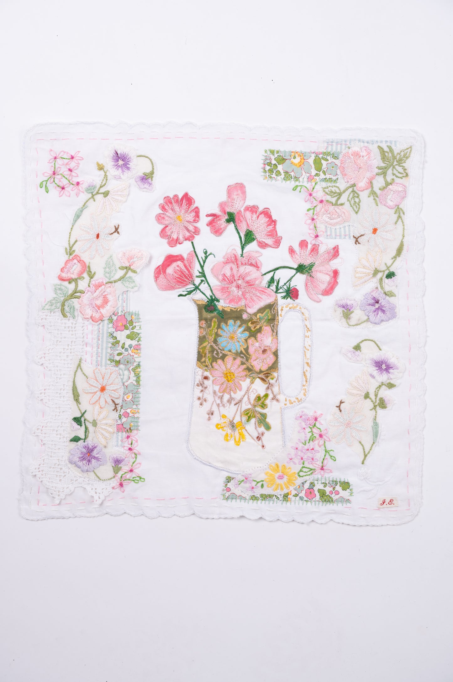 Vintage Daisy Jug and Trailing Flowers A3 Print