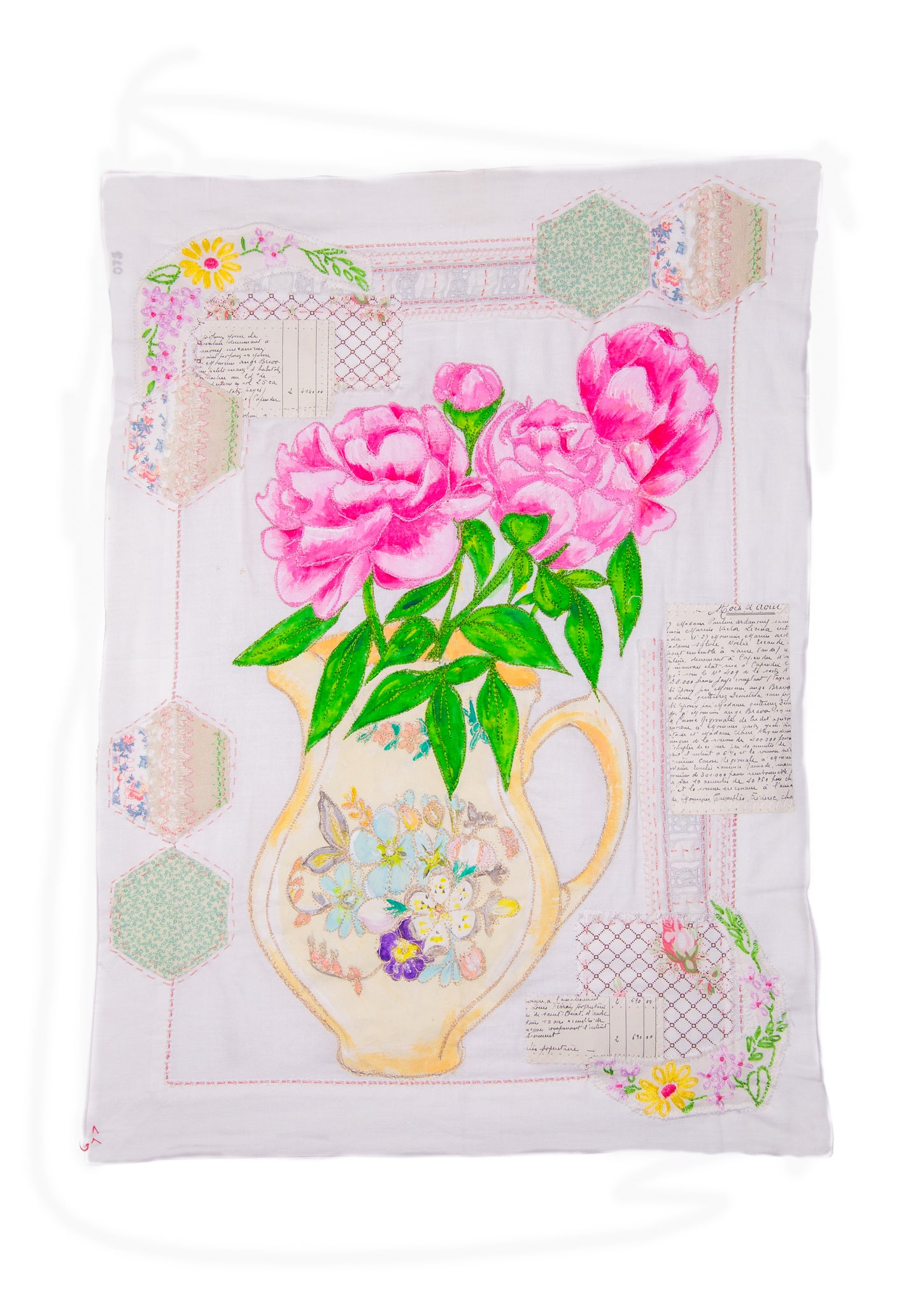 Summer Peonies and Patchwork