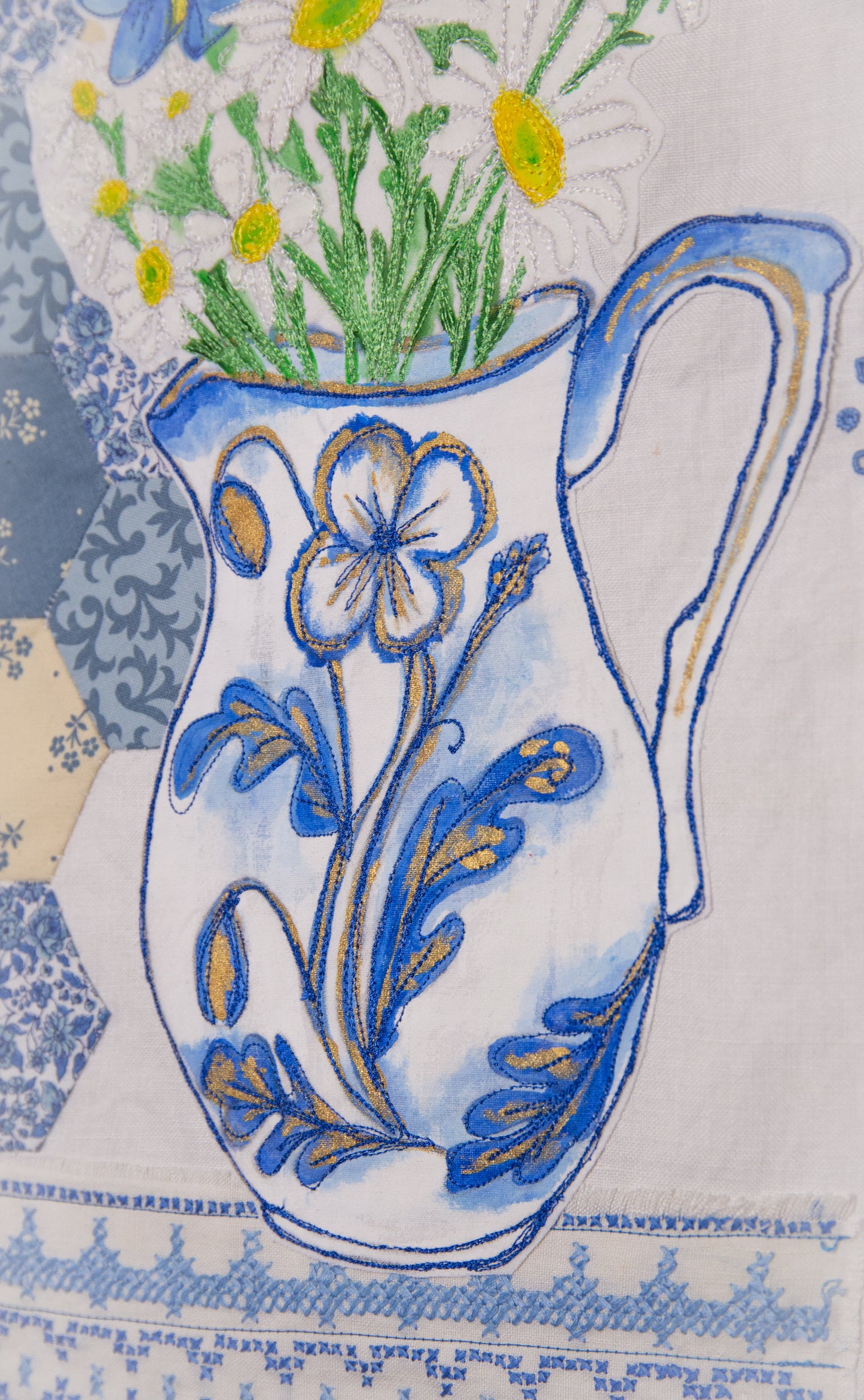 White Daisies and Patchwork