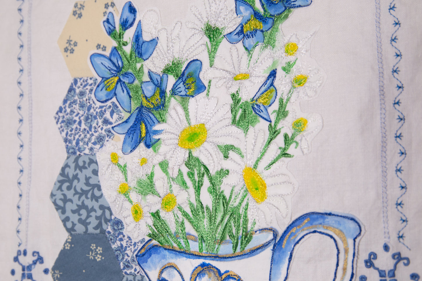 White Daisies and Patchwork