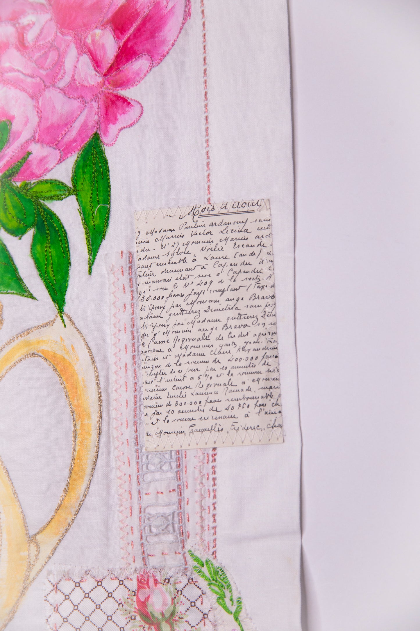 Summer Peonies and Patchwork